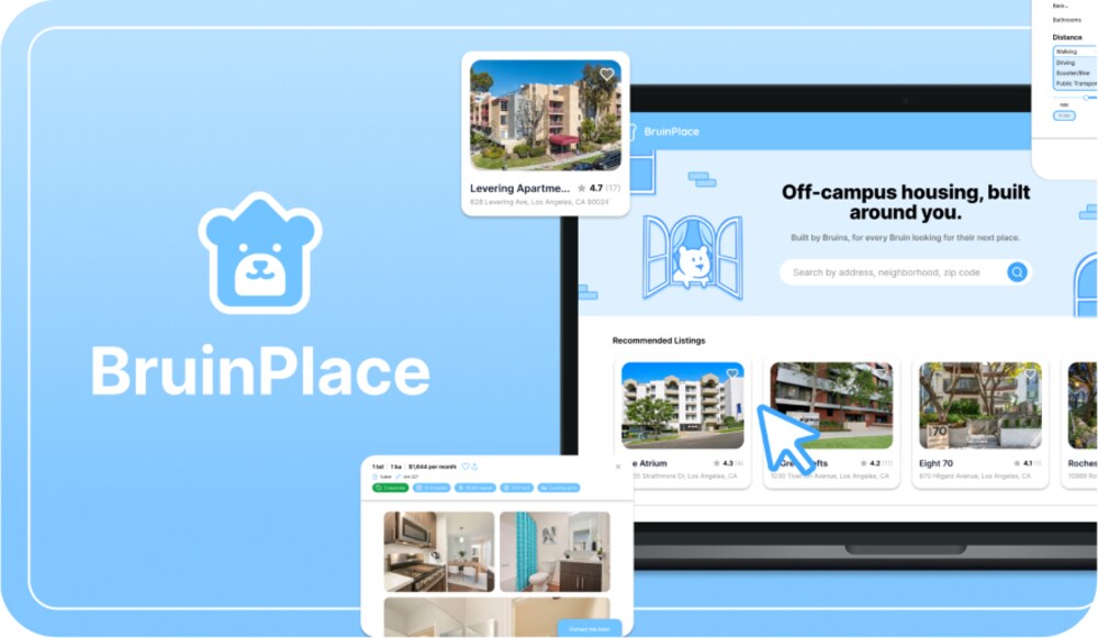 BruinPlace app screens