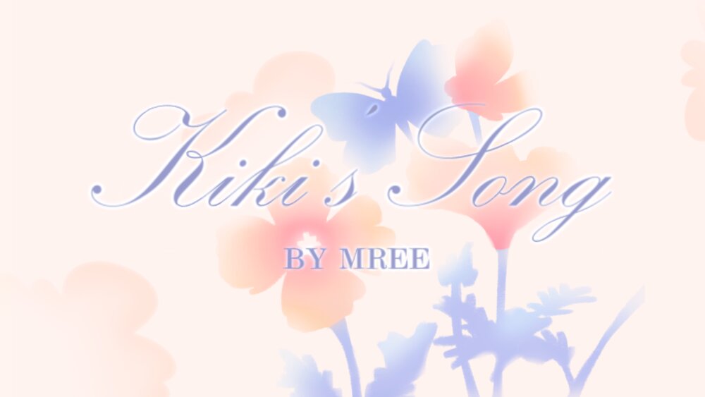 Kiki's Song lyric video title screen