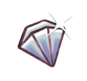 Loot gem icon illustration