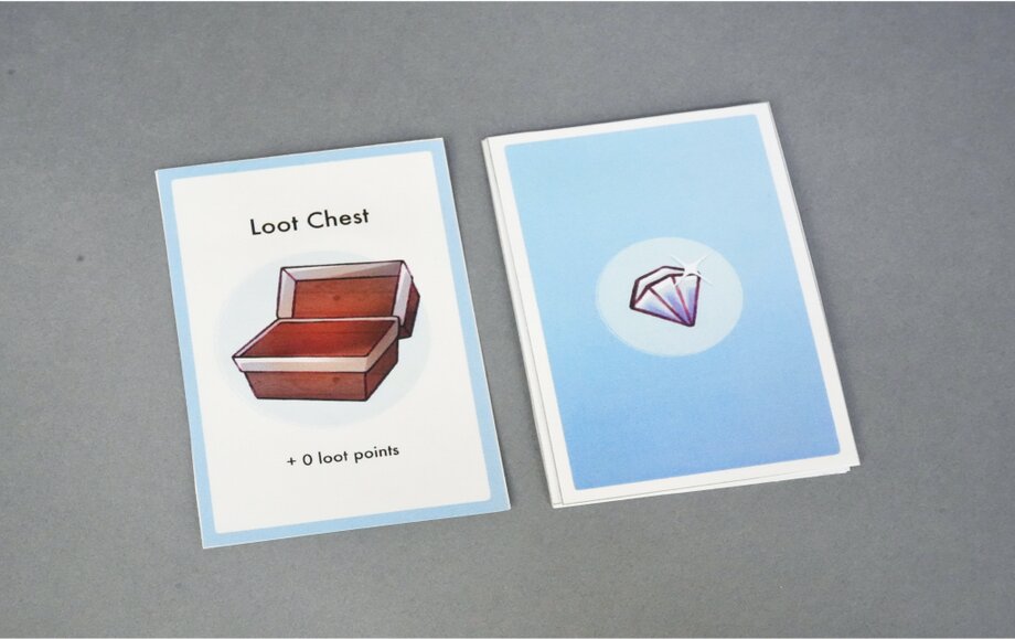 Loot chest card and card backs