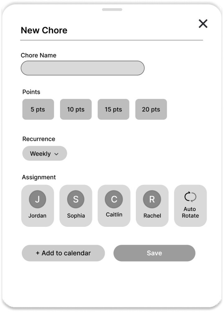 New chore lo-fi pull-up menu